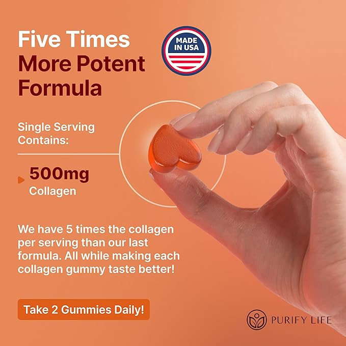 Sugar-Free Marine Collagen Gummies (90 Collagen Chews) Potent 500mg Collagen Gummy for Hair Growth Healthier Skin &amp Nails Pore Reducer &amp Elasticity Hydrolyzed Gluten Free Boosted w Shuddha