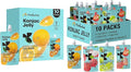 Hethstia Konjac Jelly Collagen Peptides Various Flavors 10-Pack and Orange Konjac Jelly with Collagen Peptides 10 Pouches Fruit Jelly Snacks Low-Calorie Drinkable Jelly with Vitamin C Sugar-Free