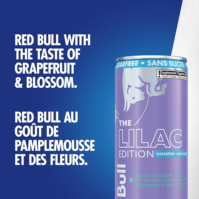 Red Bull Spring Edition Sugarfree Energy Drink Grapefruit &amp Blossom Liquid Can Sugar Free Lactose Free 24 Pack 250ml