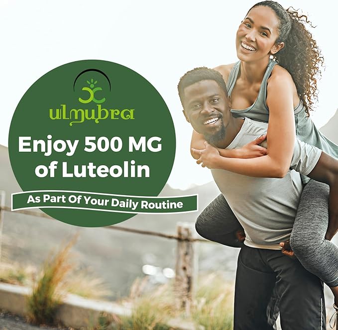 Liposomal Luteolin 500MG Maximum Absorption Potent Flavonoid 60 Softgels Luteolin Supplement Non-GMO Gluten Free