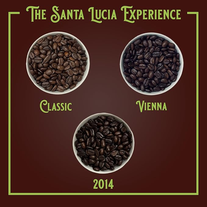Santa Lucia Coffee - Specialty Nicaraguan Coffee Sampler Pack - Light Medium &amp Dark Roast - Low Acid 91 Point SHG Small Batch Roasted 100% Single-Origin Ground Coffee 3 Bags (12oz Each)