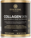 Essential Nutrition Collagen Skin - Hydrolyzed Collagen Peptides with Biotin Hyaluronic Acid Silicon &amp Vitamin C - Hair Skin &amp Nails - Neutral Flavor - 11.9 oz (30 Servings)