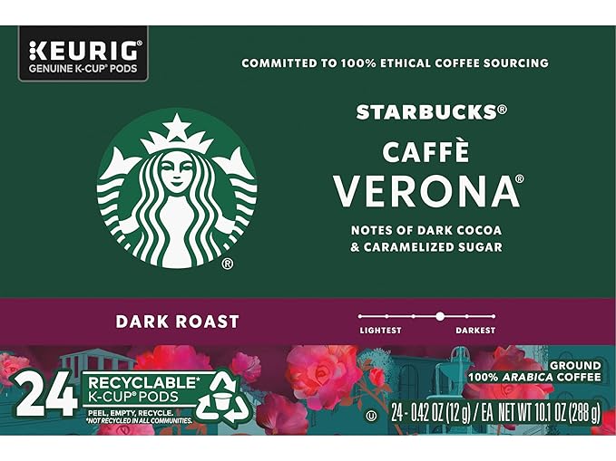 Starbucks Caffe Verona Keurig K-Cups 72 Count