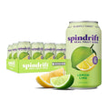 Spindrift Lemon Lime Soda Made with Real Squeezed Fruit Pack of 12