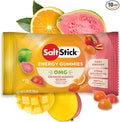 SaltStick Energy Gummies with Electrolytes Orange Mango Guava Flavor Easy to Chew Electrolyte Gummy 10 Packs 80 Gummies