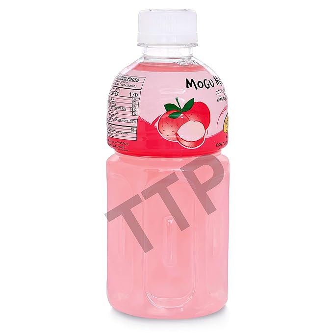 Mogu Mogu Fruit Juice with Nata De Coco 10.82 oz (Pack of 24) (Lychee)