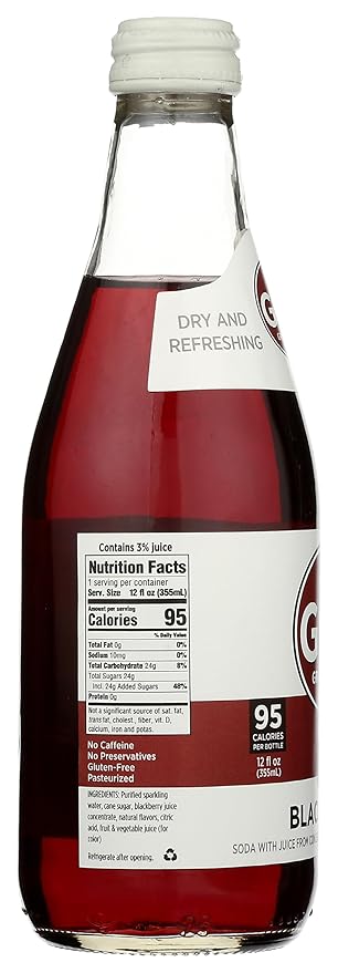 Gus Soda Soda Blackberry Single 12 Fl Oz