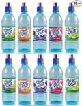 EVAXO LUV BOX - VARIETY CLEAR FRUIT BOTTLES 16.9 OZ PACK OF 10 Fruit Punch Grape island breeze redrasberry