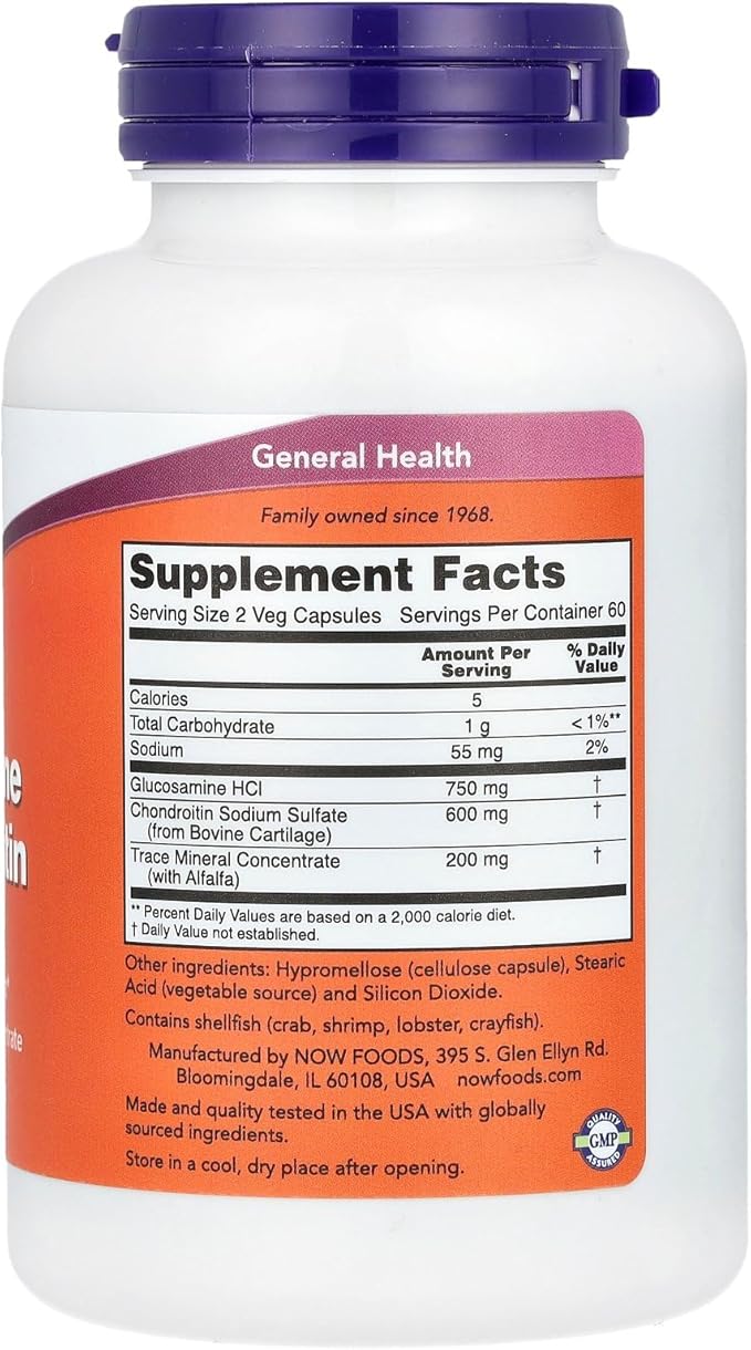 Now Foods Glucos &amp Chond/Trace Mins 120 Caps