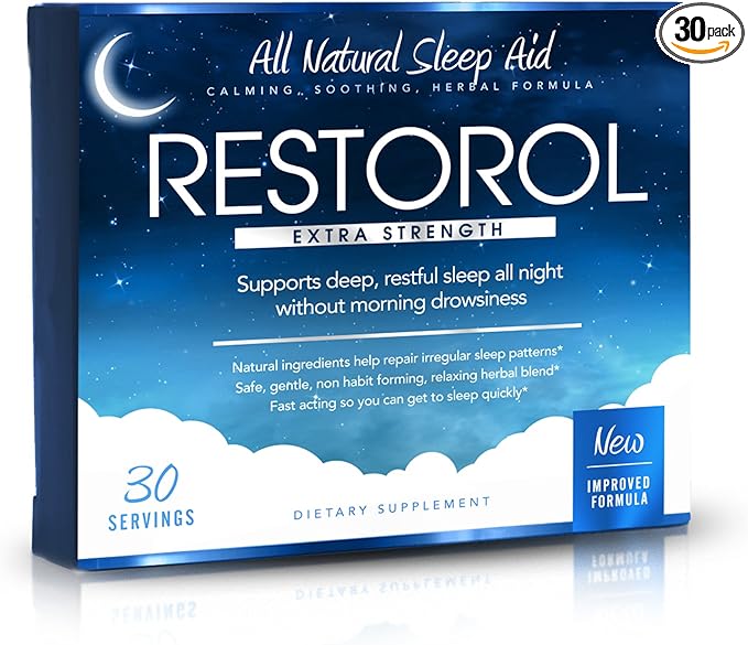 | Natural Sleep Aid – Help Sleep Cycle – Get Restful Sleep (30ct) 30 Count (Pack of 1)
