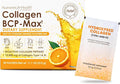 Rawleigh Collagen BCP-Max: 30 Travel Friendly Sachets - Delicious Orange-Flavoured Concentrate 10000mg of Hydrolysed Types I &amp III Collagen Peptides Vitamin C for Hair Skin Nails Muscles GMO-