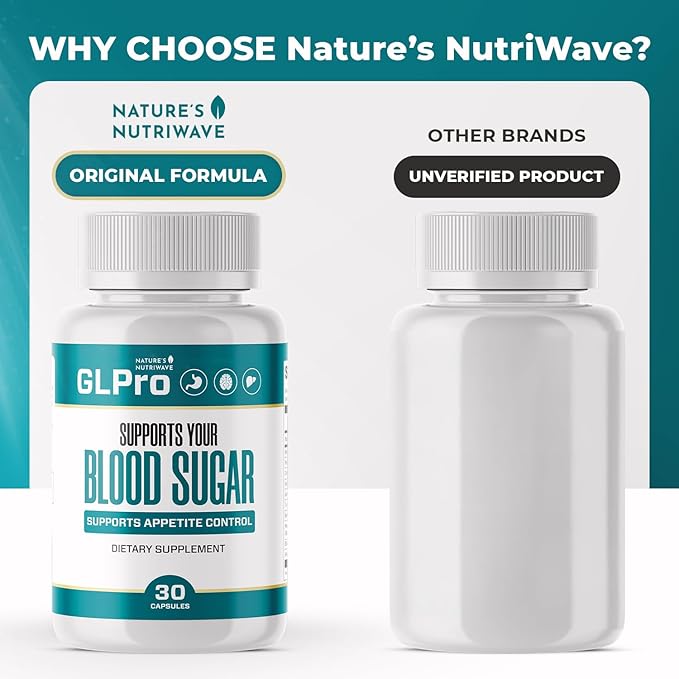 GLPro Capsules – Natural Supplement with Hawthorne Garlic Green Tea &amp Hibiscus – Non-GMO Gluten-Free Dairy-Free Vegetarian Made in USA – 30 Capsules 1 Month Supply