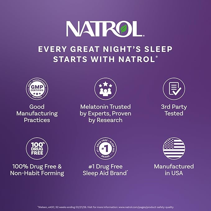 Natrol Melatonin 10mg Fast Dissolve Tablets - Strawberry Flavor 200 Count Sleep Support Fast Dissolve Melatonin for Adults 200-Day Supply