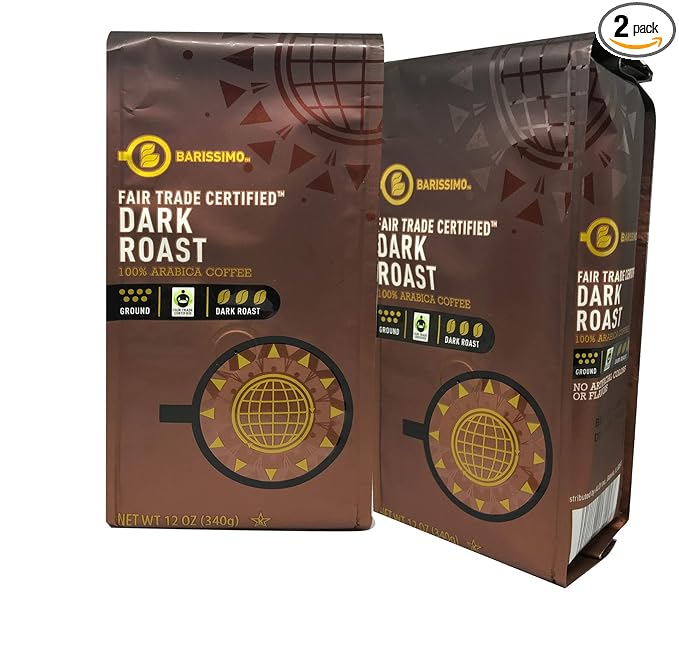 Barissimo Ground Coffee Fair Trade (Dark Roast 2 Count)