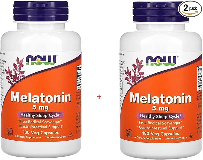 Melatonin High Potency 5 mg 180 Vcaps (2-Pack)
