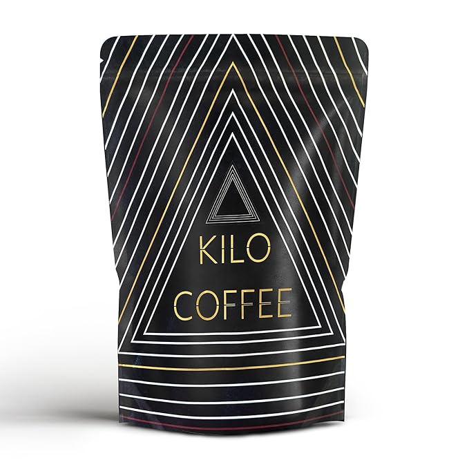 Kilo Coffee - 1 Kilogram Adaptogenic Mushroom Coffee. Whole Fruiting Body: Lions Mane Chaga Reishi Cordyceps. Single Origin from Puerto Rico Low Acid. 2.2lbs