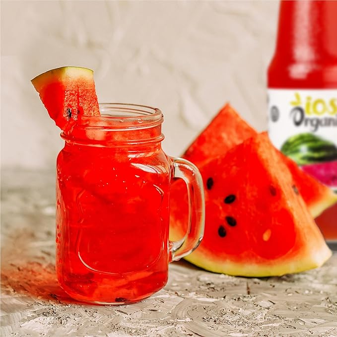 IOS Love Organic Juice - USDA Organic Certified - Cold Pressed No Added Sugar No Water No Artificial Colors No Preservatives No Flavors Added No Gluten - 33.8 Fl Oz (Watermelon Pack of 2)