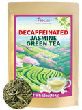 TeeLux Decaf Jasmine Green Tea Decaffeinated Jasmine Scented Green Tea Loose leaf Pleasant Aroma &amp Smooth Taste 16oz