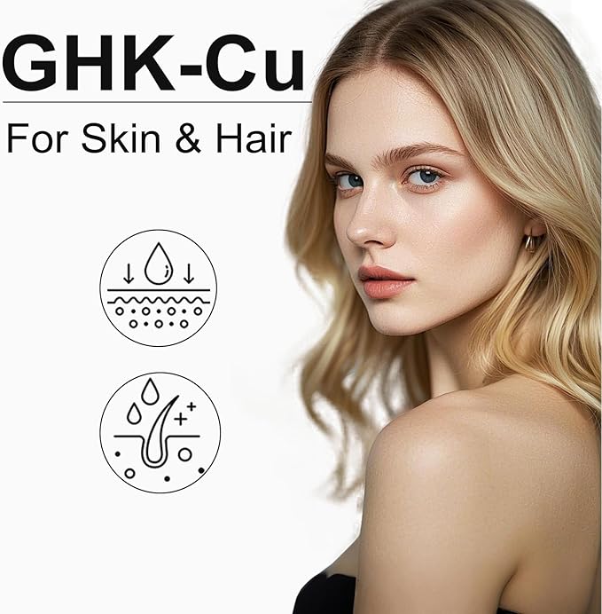 GHK-Cu Peptide Supplement for Skin &amp Hair GHK Copper Peptide Capsules Easy to Take Precisely Dosed – 90 Vegan Capsules