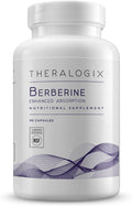 Theralogix Berberine Enhanced Absorption - 90-Day Supply - Made with Berberine Phytosome to Help Support Healthy Metabolism &amp Hormone Balance* - NSF Certified - 90 Capsules