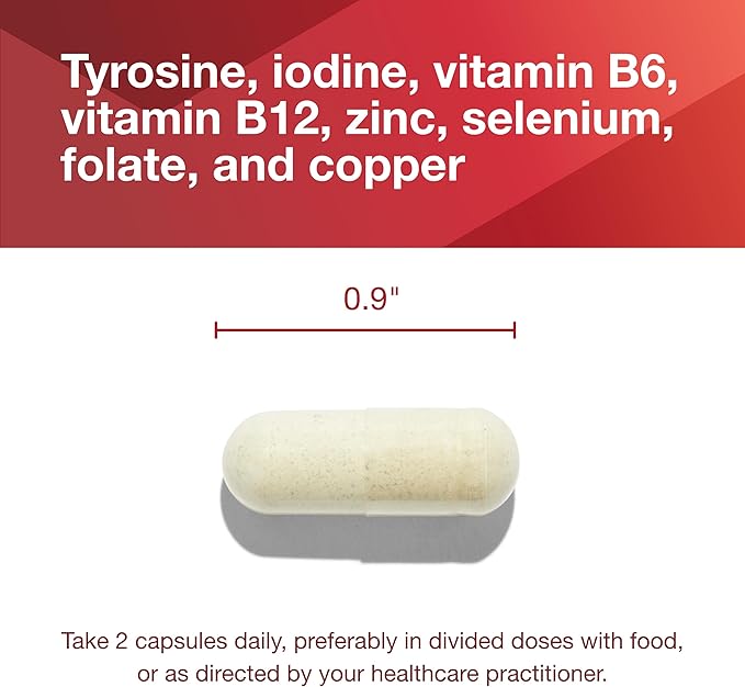 PROTOCOL FOR LIFE BALANCE Ortho Thyroid - Supports Healthy Thyroid Function* - with Ashwagandha Zinc &amp Selenium - Non-GMO &amp Kosher - 90 Veg Capsules