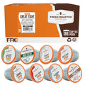 Fresh Roasted Coffee The Decaf Great Eight Flavored Coffee Pod Variety Pack K-Cup Compatible 96 Count