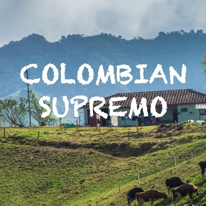 Colombia Supremo Coffee Fair Trade Ground Fresh Roasted 16-ounce