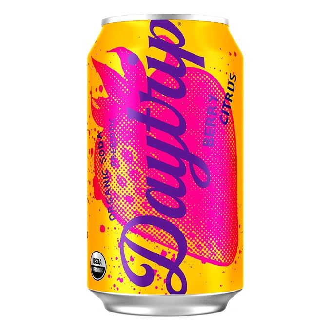 Daytrip Organic Sparkling Prebiotic Soda Low Sugar Soda and Low Calorie Healthy Soda Alternative Prebiotic Drink for Gut Health Drink and Digestion Refreshing Functional Beverage with Plant-Based F