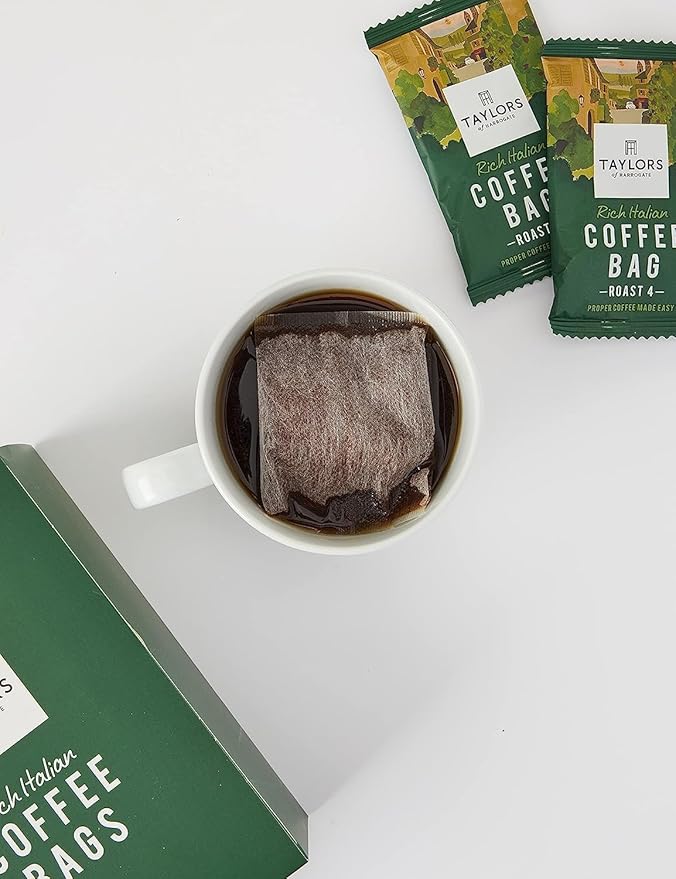 Taylors of Harrogate Rich Italian Ground Coffee Bags 80 Enveloped Bags