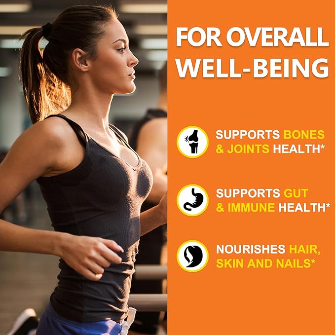 Zammex Pure Grass Fed Beef Bone Broth Protein Powder 20g Protein Hydrolyzed Collagen Supplement for Healthy Skin Nails Hair Joints Non-GMO Gluten Free Paleo &amp Keto Friendly Great in Soup