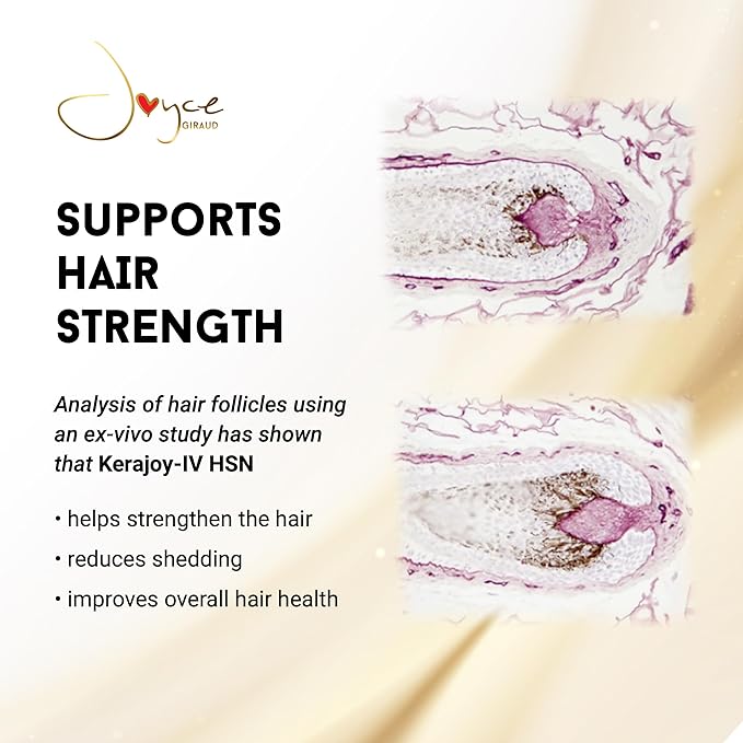 Joyce Giraud Ultimate Hair Strength Supplements 90-Day Supply Scientifically Formulated to Reduce Hair Loss 180 Capsules