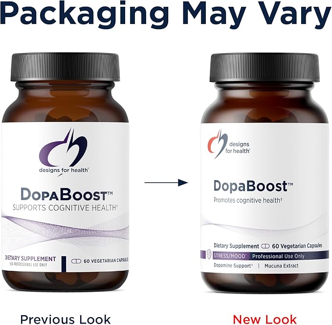 Designs for Health DopaBoost - Cognitive + Mood Support - Acetyl-L-Tyrosine Mucuna Extract Vitamin B6 - Vegan (60 Capsules)