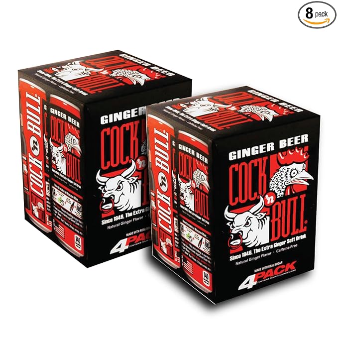 Cock 'n Bull Ginger Beer 8/12 fl. oz. (355ml) Cans Case (8-Pack)