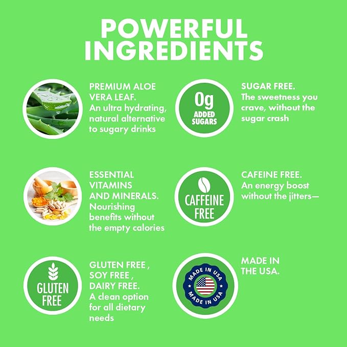 Yes You Can! Organic Aloe Vera Powder Drink Mix - Hydration Booster Infused with Pure Aloe Juice - Delicious Flavors - Made in USA - Antioxidant Rich - Passion Fruit - 40 Servings (Pack of 2)