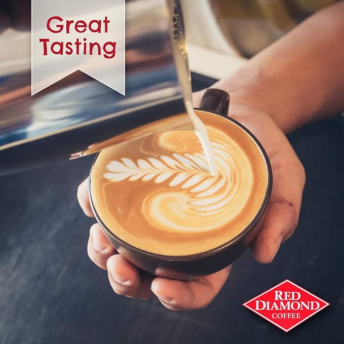Red Diamond Coffee Cups Breakfast Blend Medium Roast Single Serve Coffee Cups Compatible with Most Brewers 6 Boxes of 12 Pods (72 Servings)