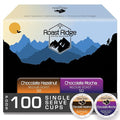 Roast Ridge Single Serve Coffee Pods for Keurig K-Cup Brewers Variety Pack Medium Roast 100 Count (50 Chocolate Mocha 50 Chocolate Hazelnut)