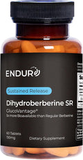 ENDUR Dihydroberberine - Berberine - SR (Sustained Release) Berberine for Blood Sugar Metabolic &amp Weight Management 5x Bioavailability 6–8 HR Controlled Release Fewer Daily Doses - 60 Tablets
