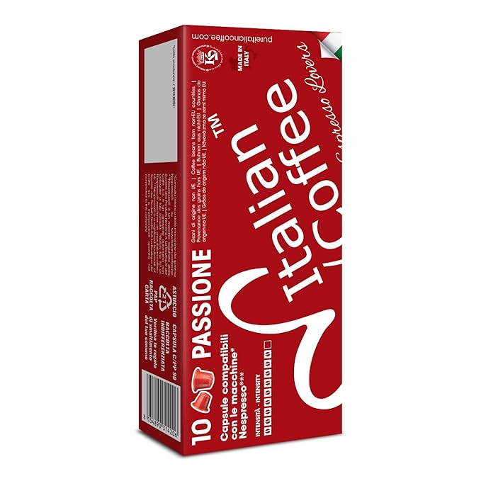 Italian Coffee for Espresso Lovers capsules compatible with Nespresso Original Line machines (Passione Regular 400 Count (Pack of 1))