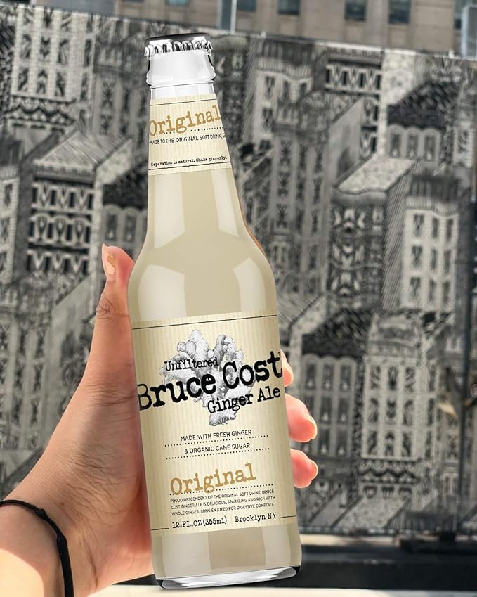 Bruce Cost - Unfiltered Ginger Ale - Original - 12 oz (12 Glass Bottles)
