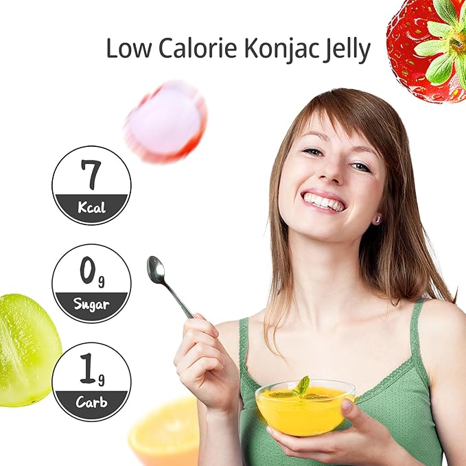Hethstia Konjac Bundle – Shirataki Rice &amp Collagen Konjac Jelly Variety Pack Low Carb Sugar-Free Keto-Friendly Gluten-Free Vegan Healthy Meal Base &amp Beauty-Boosting Snack (20-Pack Total)