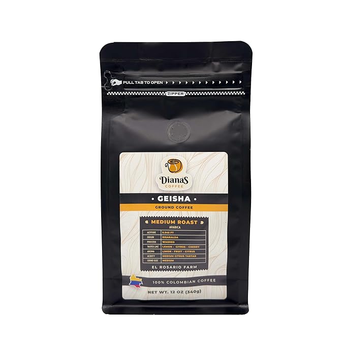 Diana's Coffee | Geisha | El Rosario farm | 12 oz (340g) | Medium Roast | Medium Grind