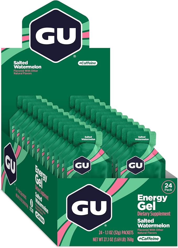 GU Energy Original Sports Nutrition Energy Gel Salted Watermelon 26.4 Oz 24 Count