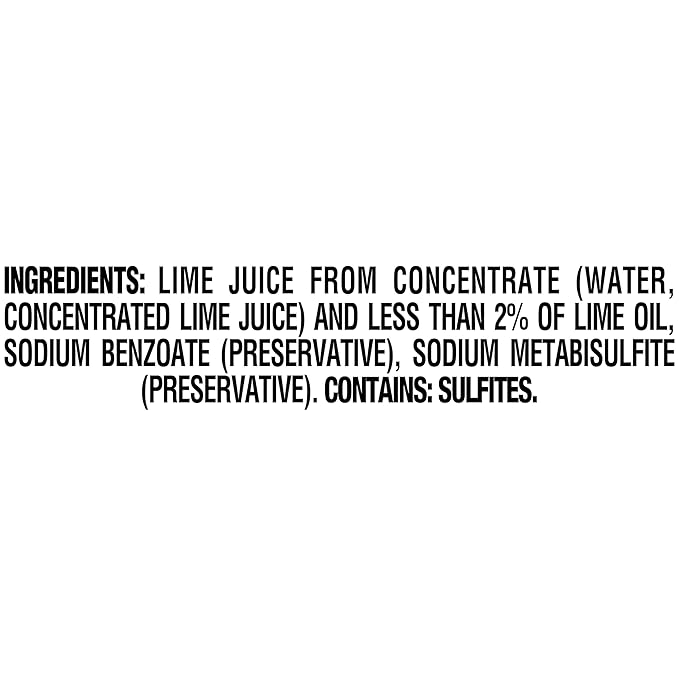 ReaLime 100% Lime Juice 1 gal bottle Made with Lime Juice from Concentrate Gluten-Free Sodium Free Perfect Mixer to add to Cocktails and Marinades
