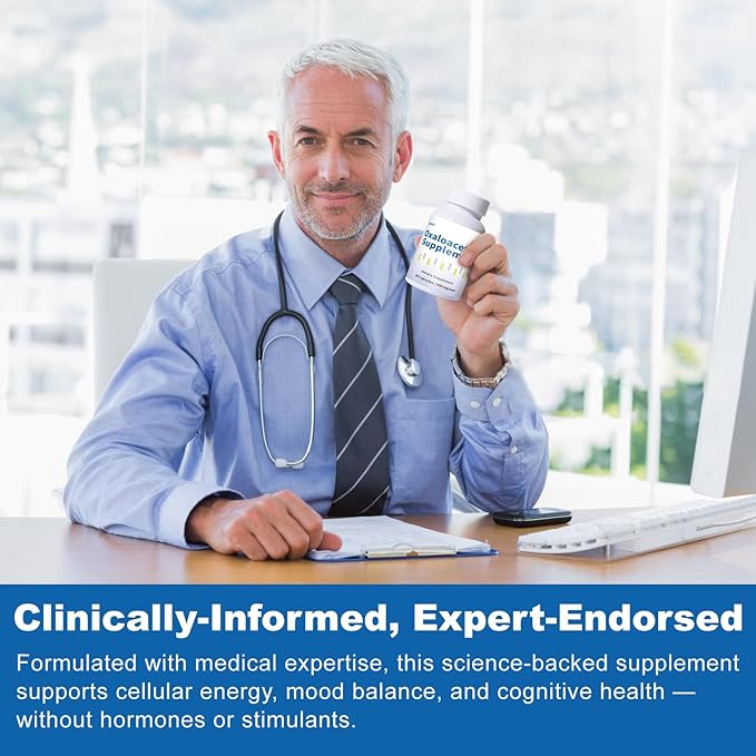 QUBIT Oxaloacetate Supplement (60 Capsules) – Cellular Energy &amp Focus PMS &amp Mood Support – with Vitamin C – Helps Healthy Glutamate Levels Reduces Fatigue &amp Brain Fog