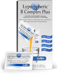 LivOn Laboratories Lypo–Spheric B Complex Plus – 30 Packets – 195 mg B Vitamins Minerals &amp Cinnamon Per Packet – Liposome Encapsulated for Improved Absorption – 100% Non–GMO