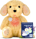 Gemma Joy Bedtime Baby Soothers &amp StickyOnes Sleep Patches - Cry Activated Heartbeat Puppy Plush Toy Stuffed Animal with Calming Light &amp All-Natural No Melatonin Bedtime Patches for Kids and