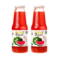 IOS Love Organic Juice - USDA Organic Certified - Cold Pressed No Added Sugar No Water No Artificial Colors No Preservatives No Flavors Added No Gluten - 33.8 Fl Oz (Watermelon Pack of 2)
