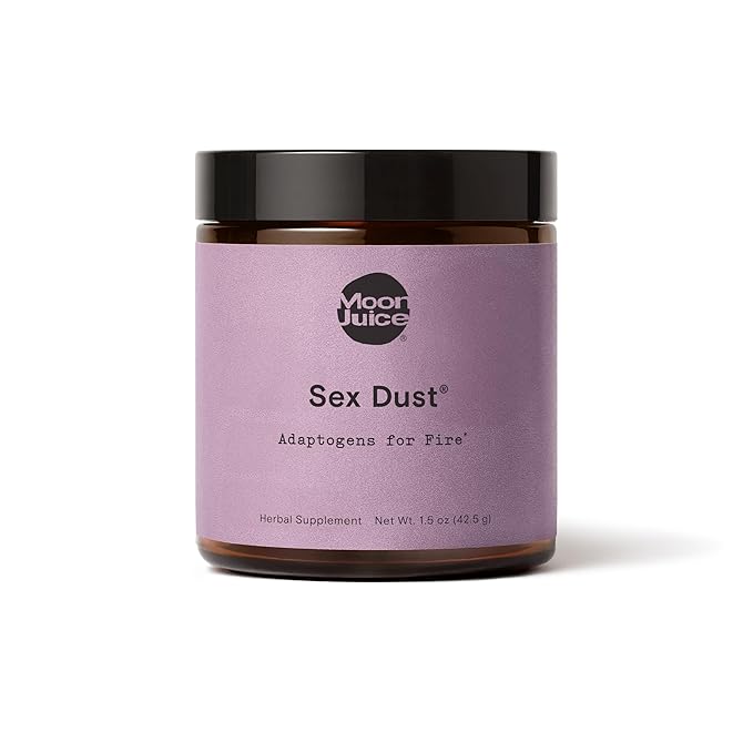 Moon Juice Sex Dust - Adaptogenic Libido Booster for Women - Maca Root Powder Shatavari &amp Epimedium (Horny Goat Weed) for Hormone Balance Mood &amp Creative Energy - Sugar &amp Caffeine-Free