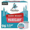 Caribou Coffee Mahogany Single-Serve Keurig K-Cup Pods Dark Roast Coffee 96 Count