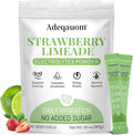 Strawberry Limeade Electrolytes Powder Packets Instantly Hydration Drink Mix Just Whole Food Ingredients Energy Boost Exercise Recovery Liquid &amp Daily I V Minerals Support 30 PCS No Sugar Add